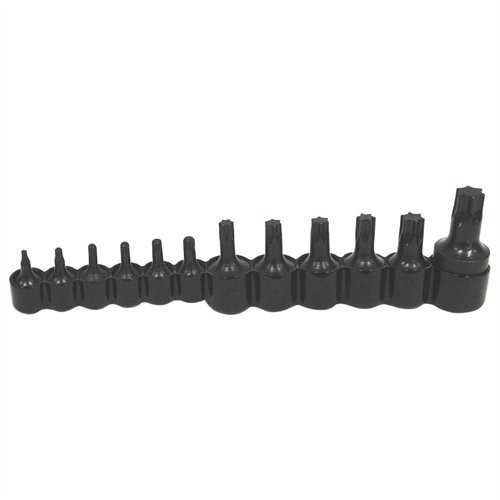 Lisle 27200 12-piece 1/4 In., 3/8 In. And 1/2 In. Drive Torx Socket Set