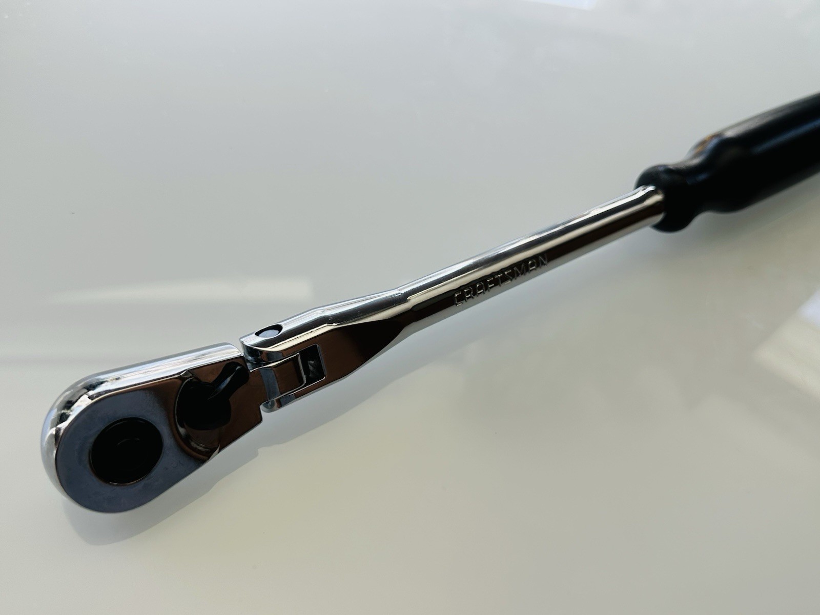 Craftsman 44836 3/8 Drive Quick Release Flex Head Ratchet Black Plastic Grip