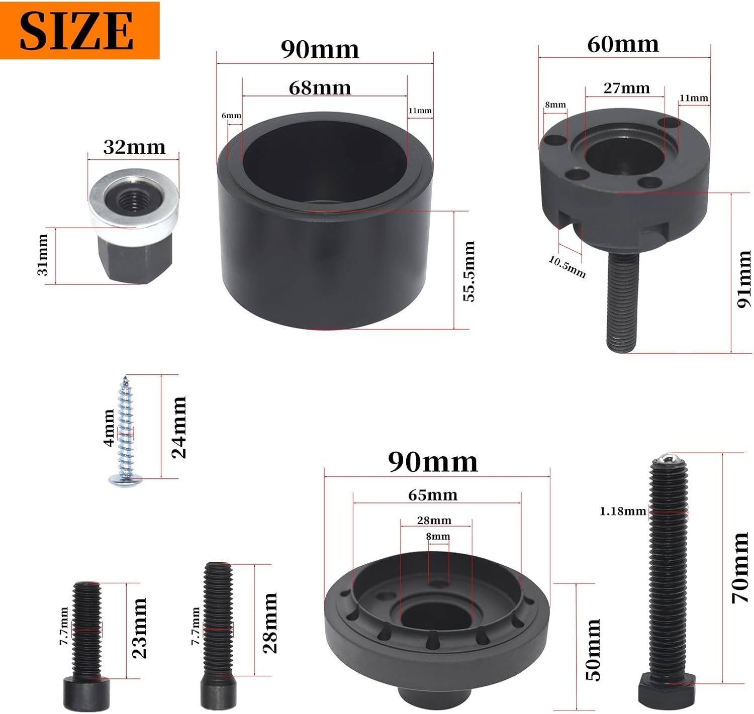 Crankshaft Front Oil Seal Installer Removal Tool for BMW N42 N46 N52 N53 N54 N45