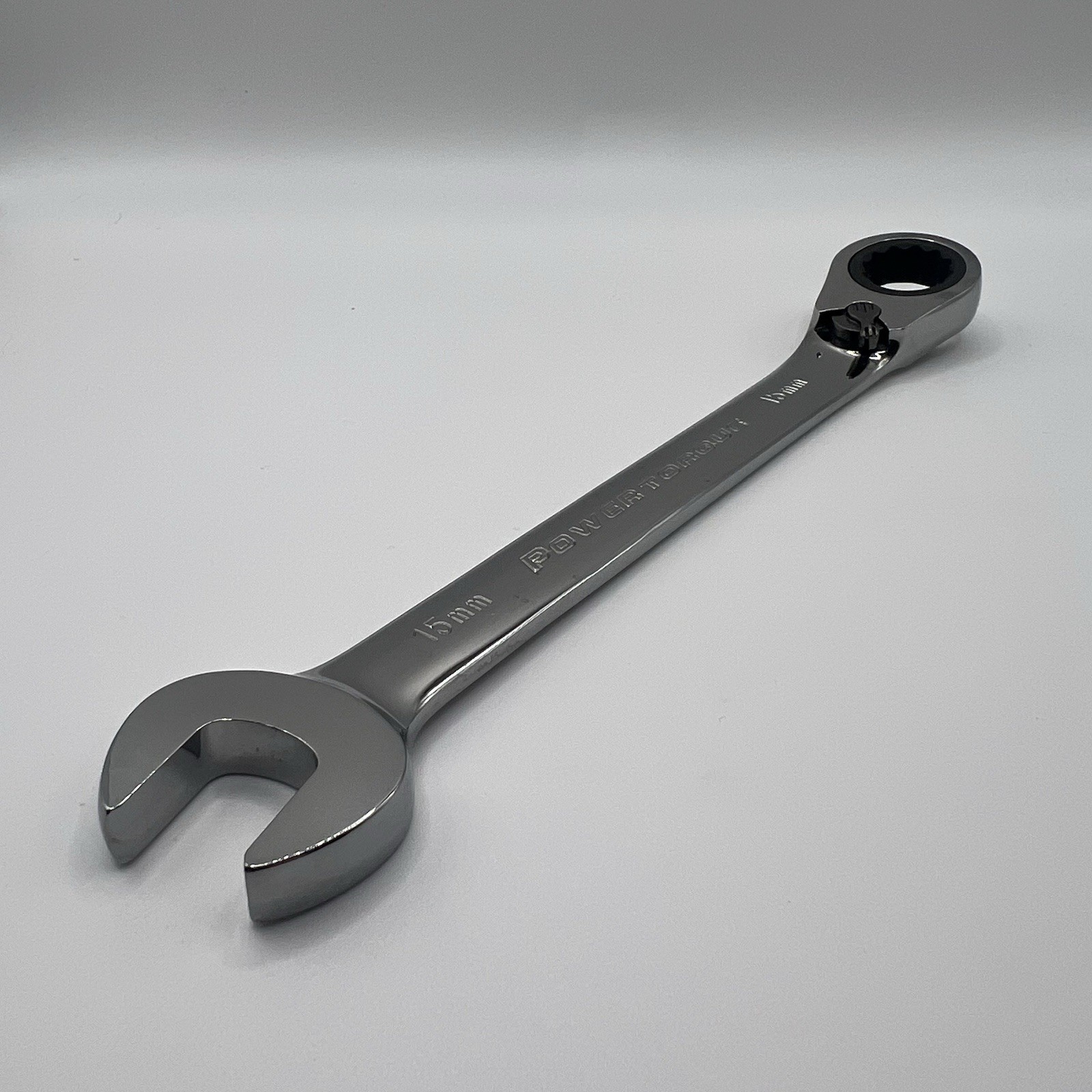 Power Torque 15mm Reversible Ratcheting Combination Wrench 12 Pt Metric GM6578