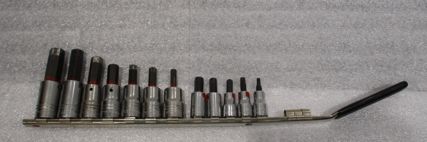 USA Armstrong 7 pc SAE 1/2″ Drive Chrome Hex Bit Socket Driver Set 1/4 to 5/8″