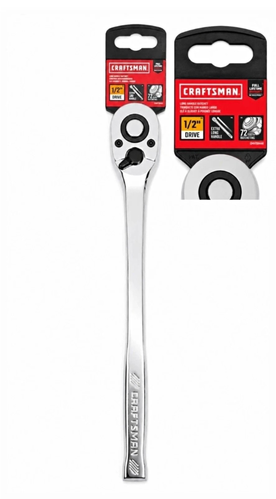 NEW Craftsman 1/2″ Extra Long Handle Ratchet With Tag