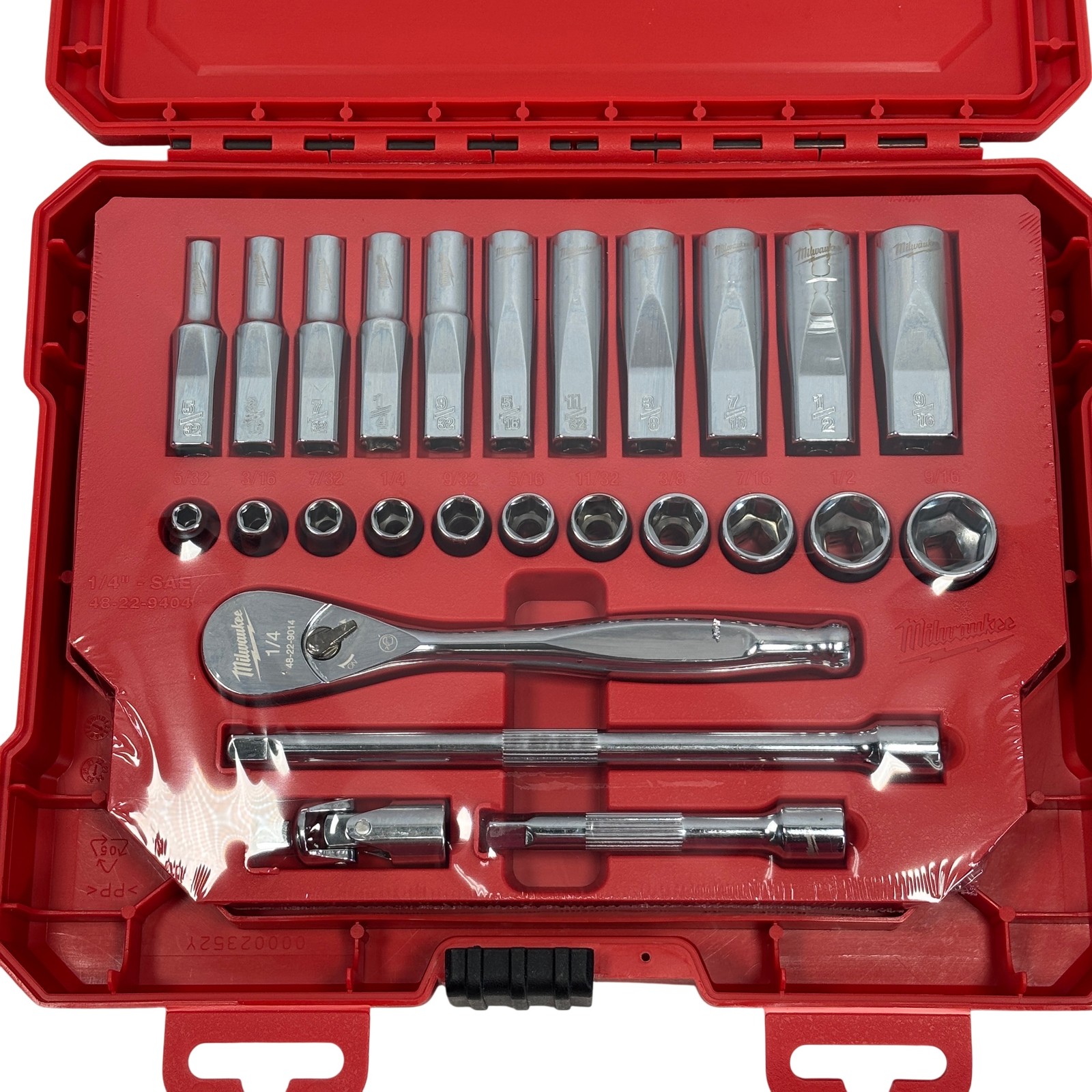 Milwaukee 48-22-9404 26-Piece 1/4″ Drive SAE Socket Set