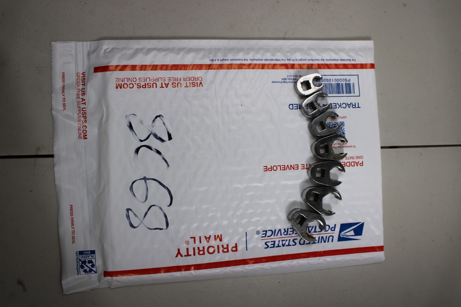 #bn508 SNAP-ON 3/8″ DRIVE SAE 6PT FLARE NUT CROWFOOT WRENCH SET 3/8-3/4″ 207SFRH
