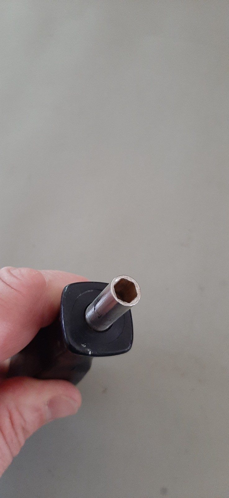 Snap-on SSDM1A Magnetic Hex Bit Holder Spinner Black Hard Handle Stubby READ!!