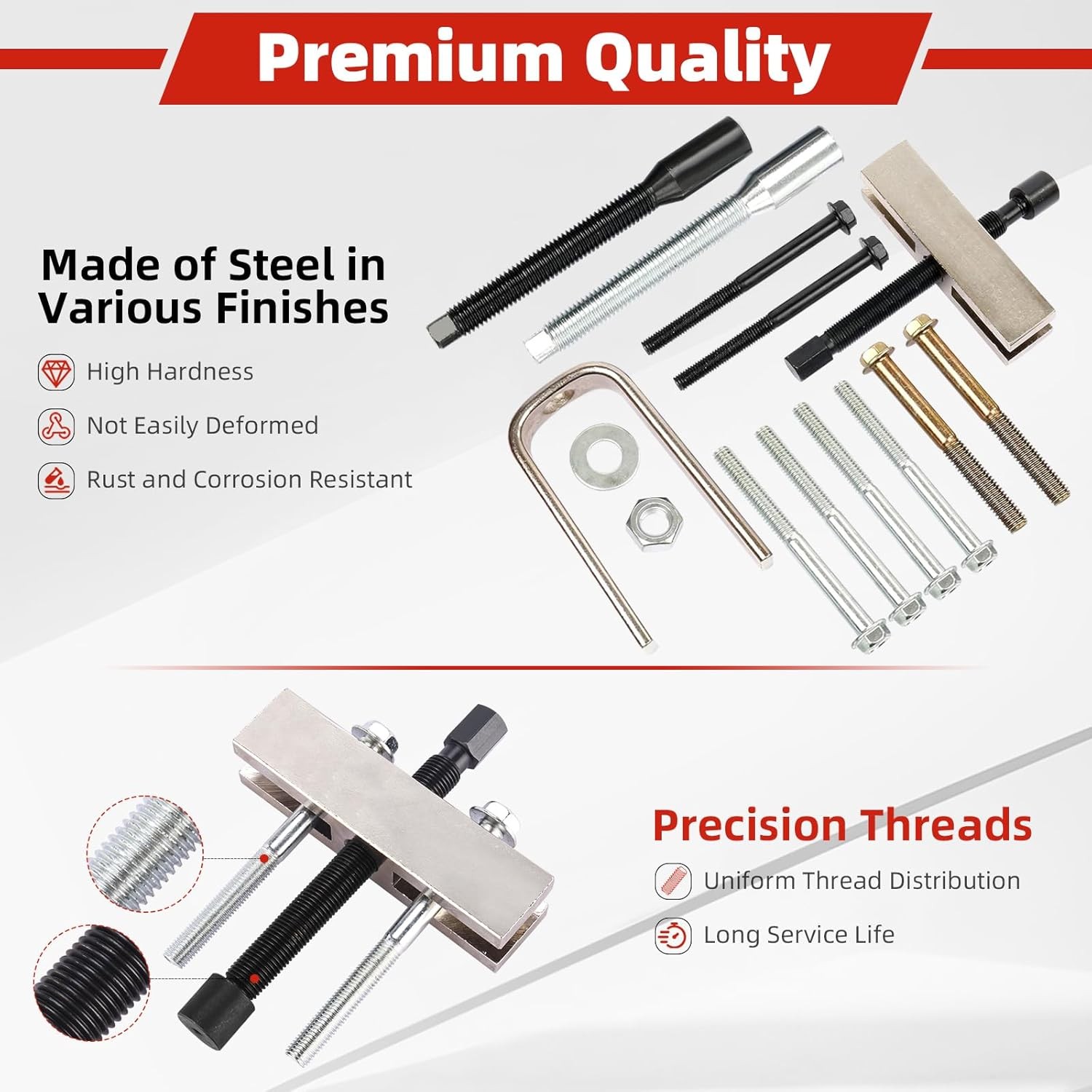 8MILELAKE Steering Wheel Puller Set Kit Equipment Auto Tools Parts Accessories