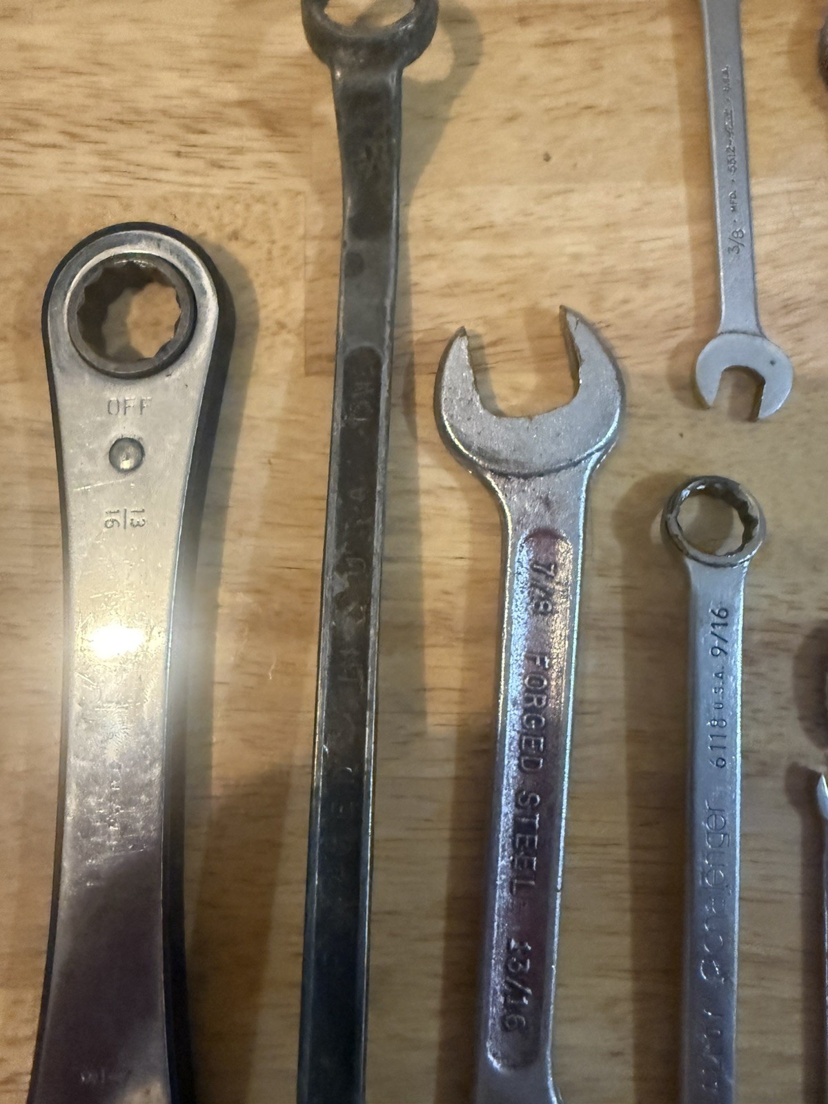 Lot Mixed USED wrenches- 20 total both metric and standard