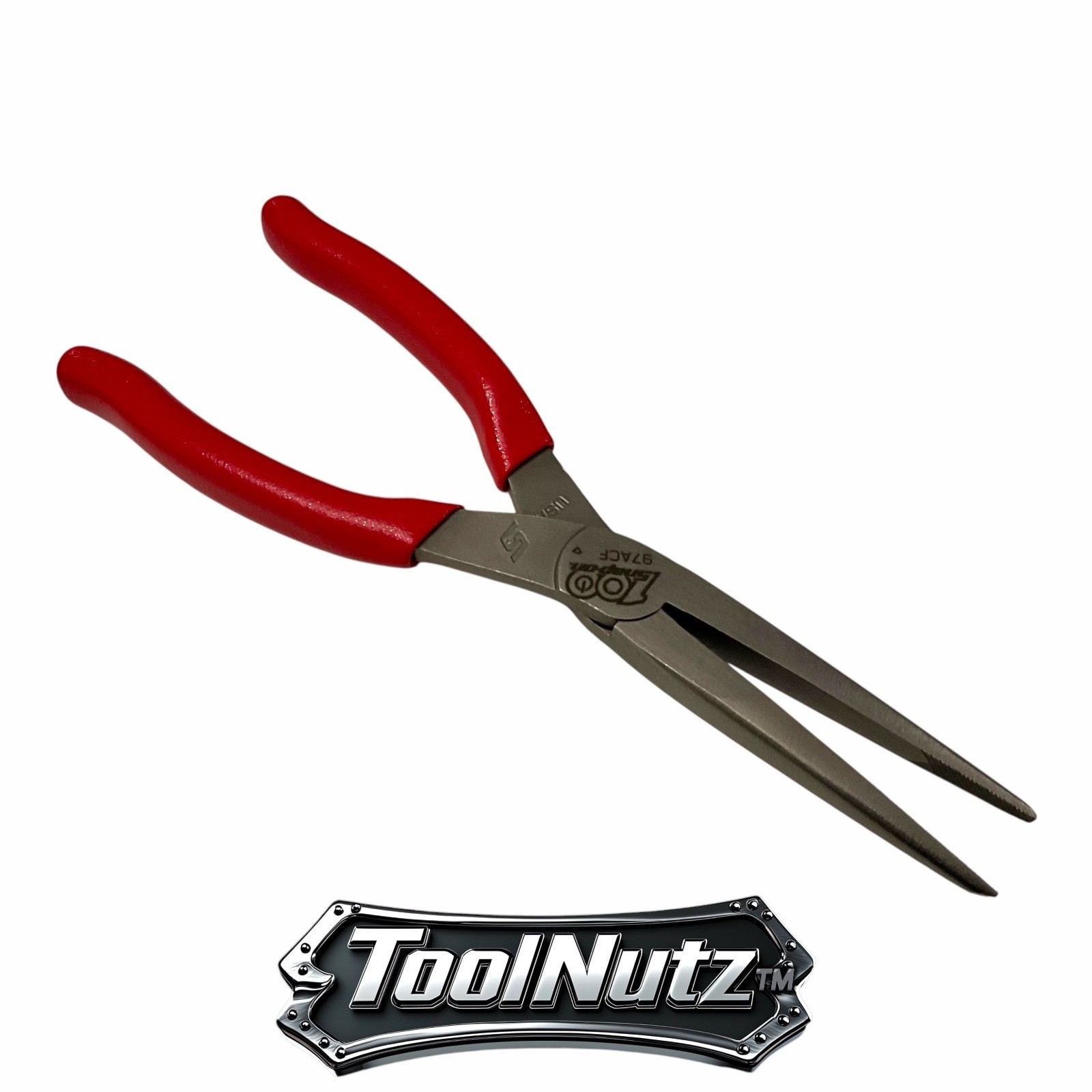Snap-on Tools NEW 97ACF 9″in. RED Soft Grip 100th Anniversary Needle Nose Pliers