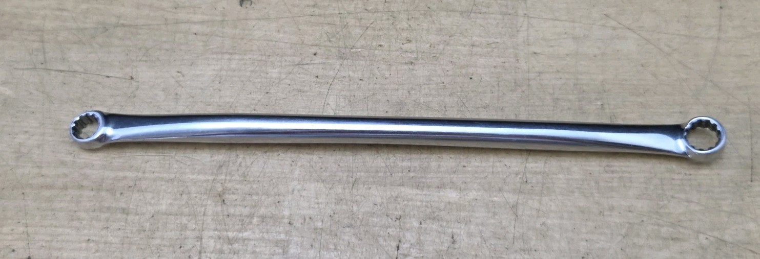 Snap On XDES810 #8, #10, 1/4″ X 5/16″ Hex SAE Spline 15° Offset Box Wrench