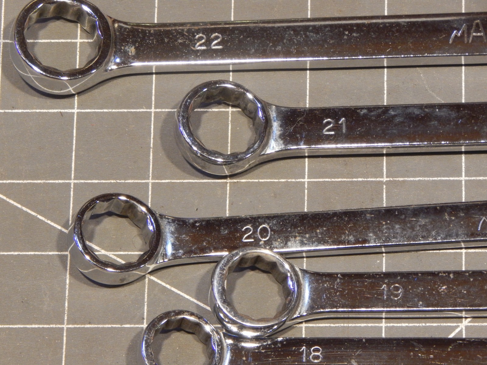 Mac Tools 13Pc Metric Long Combination Wrench Set 10MM 19MM 21MM 22MM 12Pt M CL