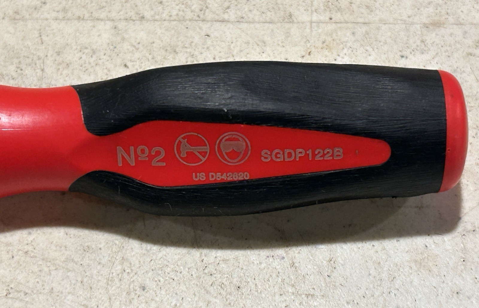 Snap-On SGDP122B #2 Philips Long Shaft Red Instinct Handle. 17” OAL.