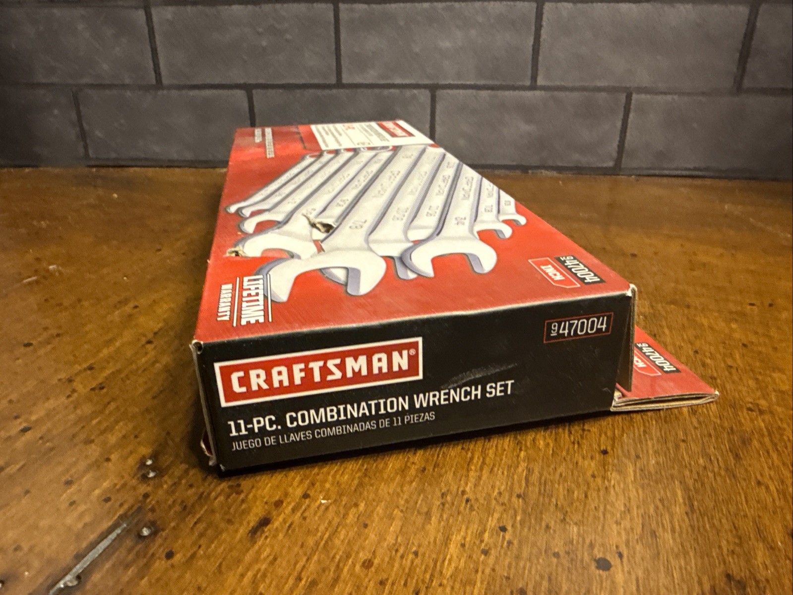Craftsman New 11 PC SAE Combination Wrench Set 5/16-7/8in 947004 SAE