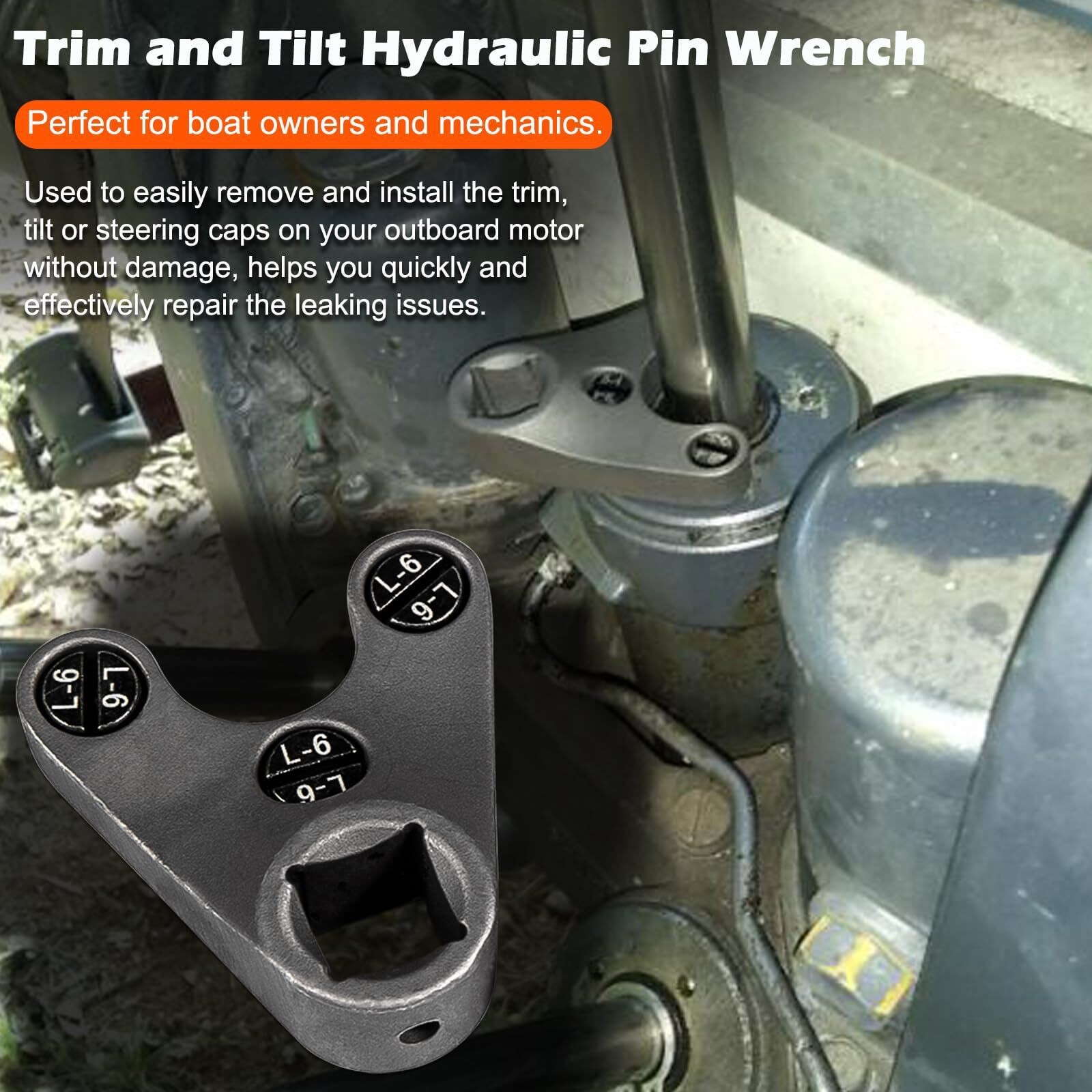Trim Tilt Pin Wrench 35mm x 6mm for Yamaha Suzuki Honda Johnson Evinrude