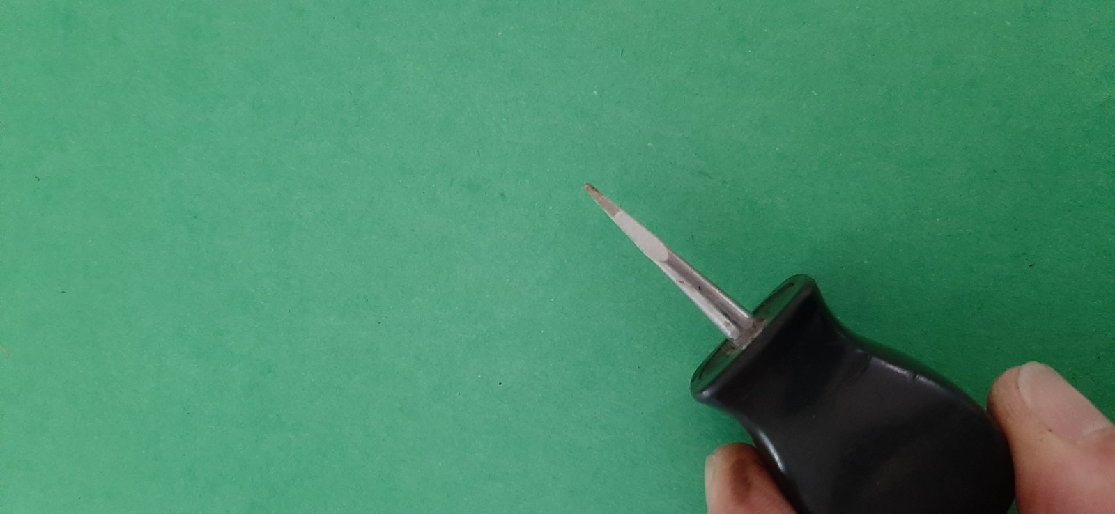 Snap-on SSD1 1/4″ Flat Head Slotted Stubby Hard Black Handle Screwdriver USA 603