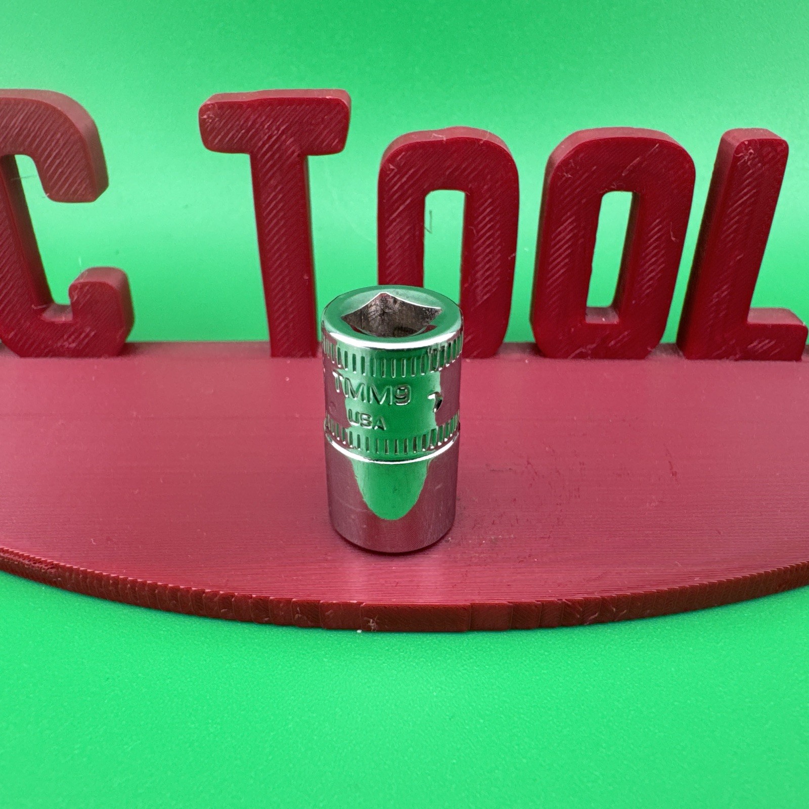 Snap On TMM9 1/4″ Drive 6-Point Metric 9mm Shallow Chrome Socket 1