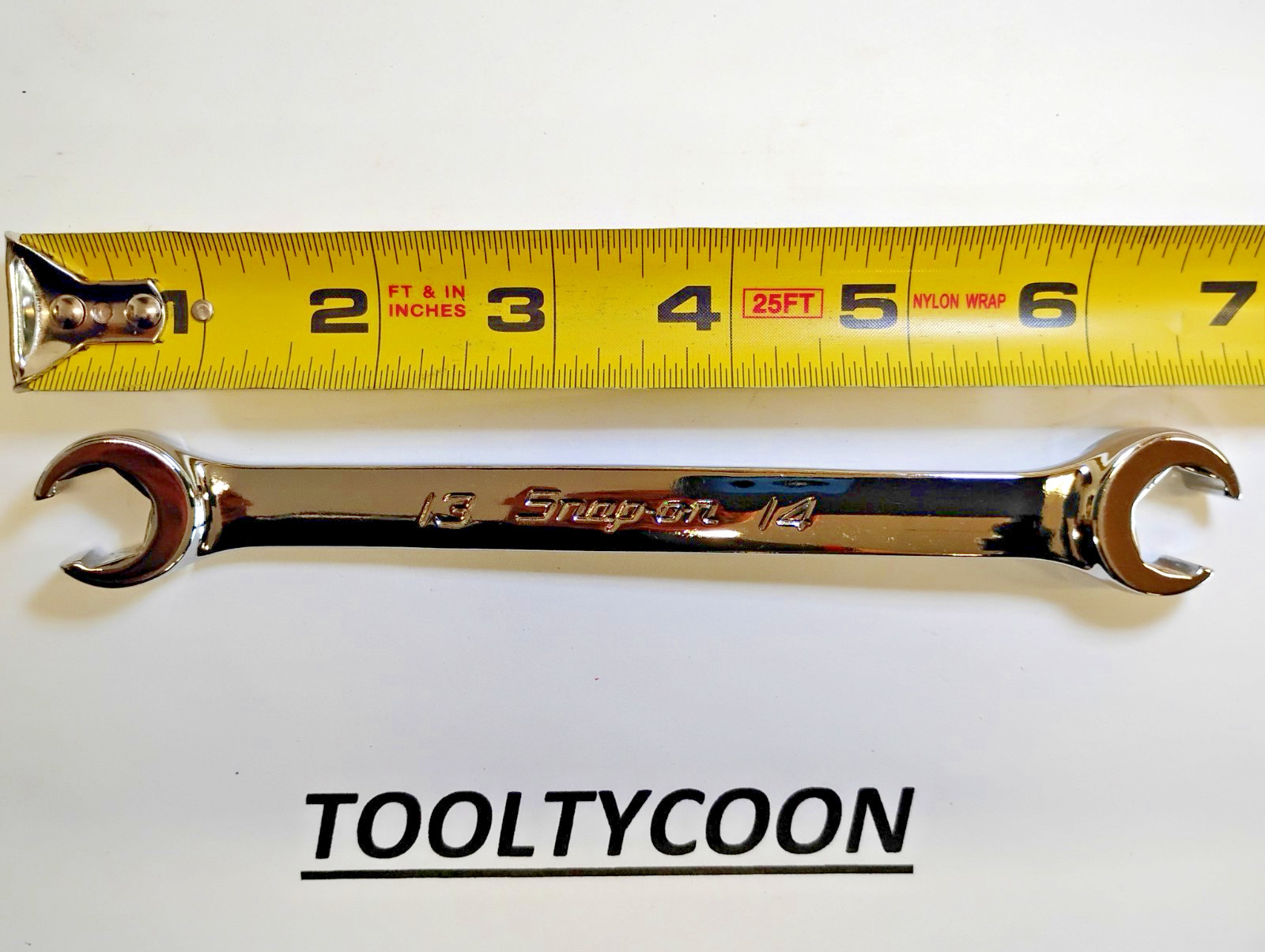 Snap-on Tools NEW 13mm 14mm Metric 6 Point Double Flare Nut Wrench RFXMS1314B
