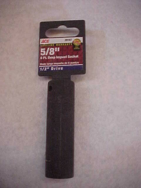 LOT OF 16 ACE 1/2″ Drive 6 Point 5/8″ Deep Impact Socket