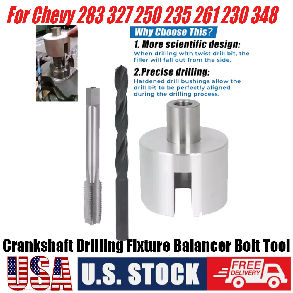 Crankshaft Drilling Fixture Balancer Bolt For Chevy GMC 283 327 250 261 230 235