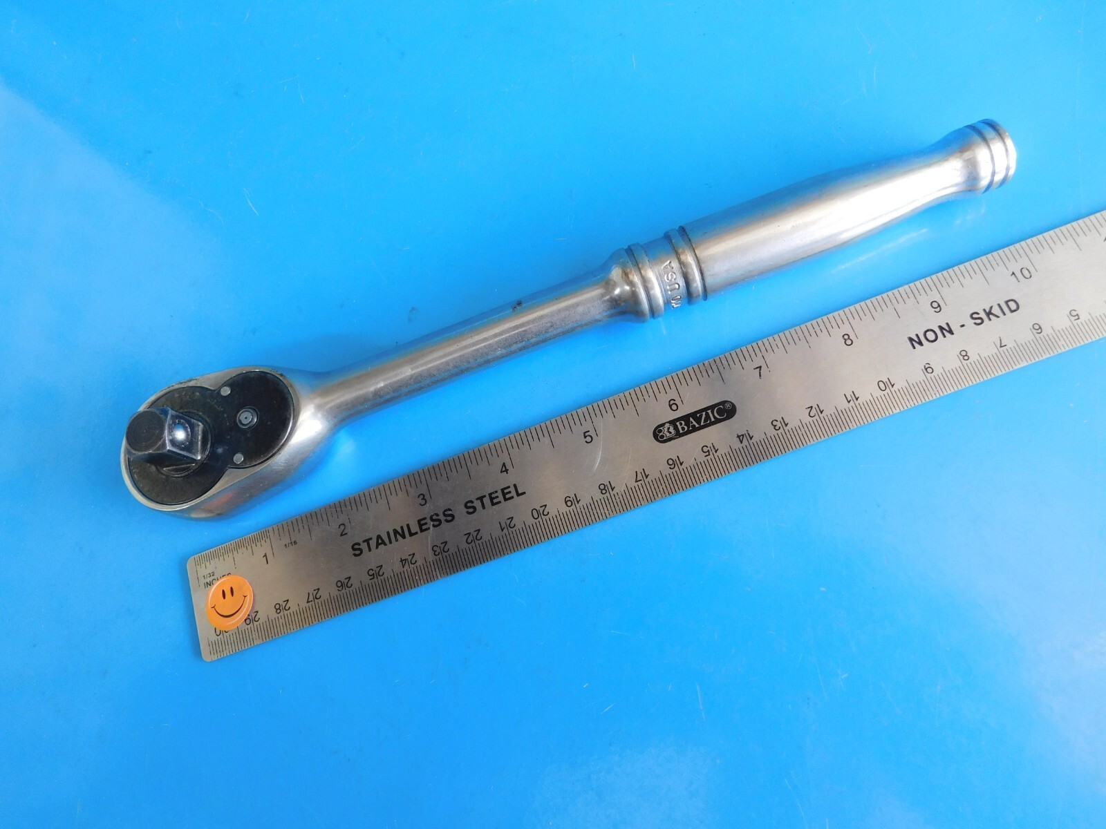 USED, SNAP ON TOOLS 1/2 IN. DR. SHORT HANDLE RATCHET, PART #S710