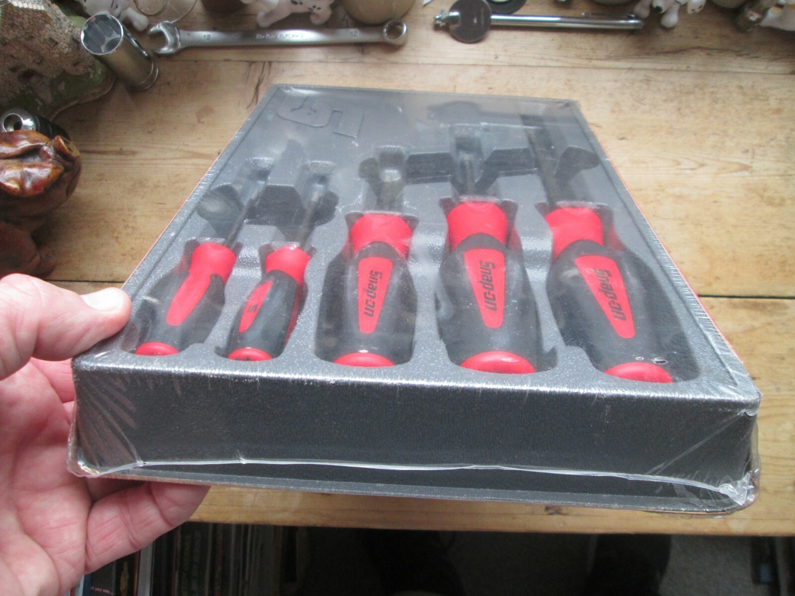 Snap On Classic Red Phillips Screwdriver 5 Piece Set New Premium Tools