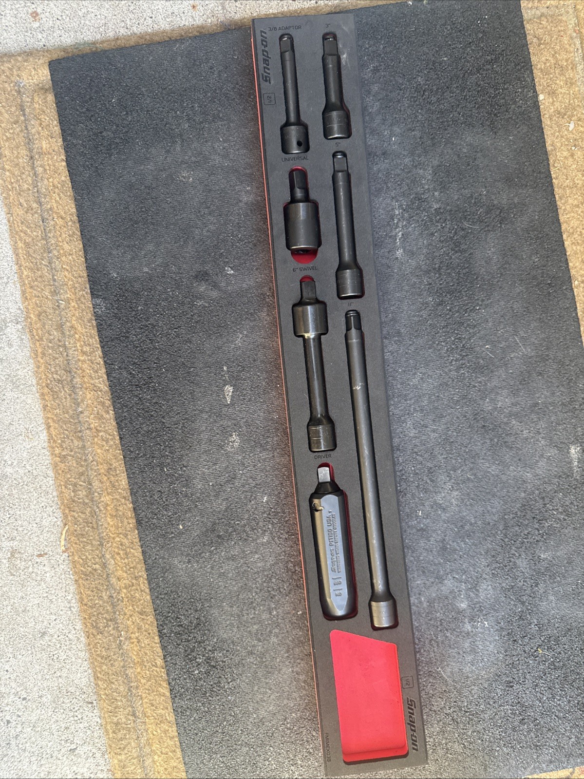 For Snap On 307imfr 7pc 1/2 Drive Impact Extension Set With Pro-fi Organization
