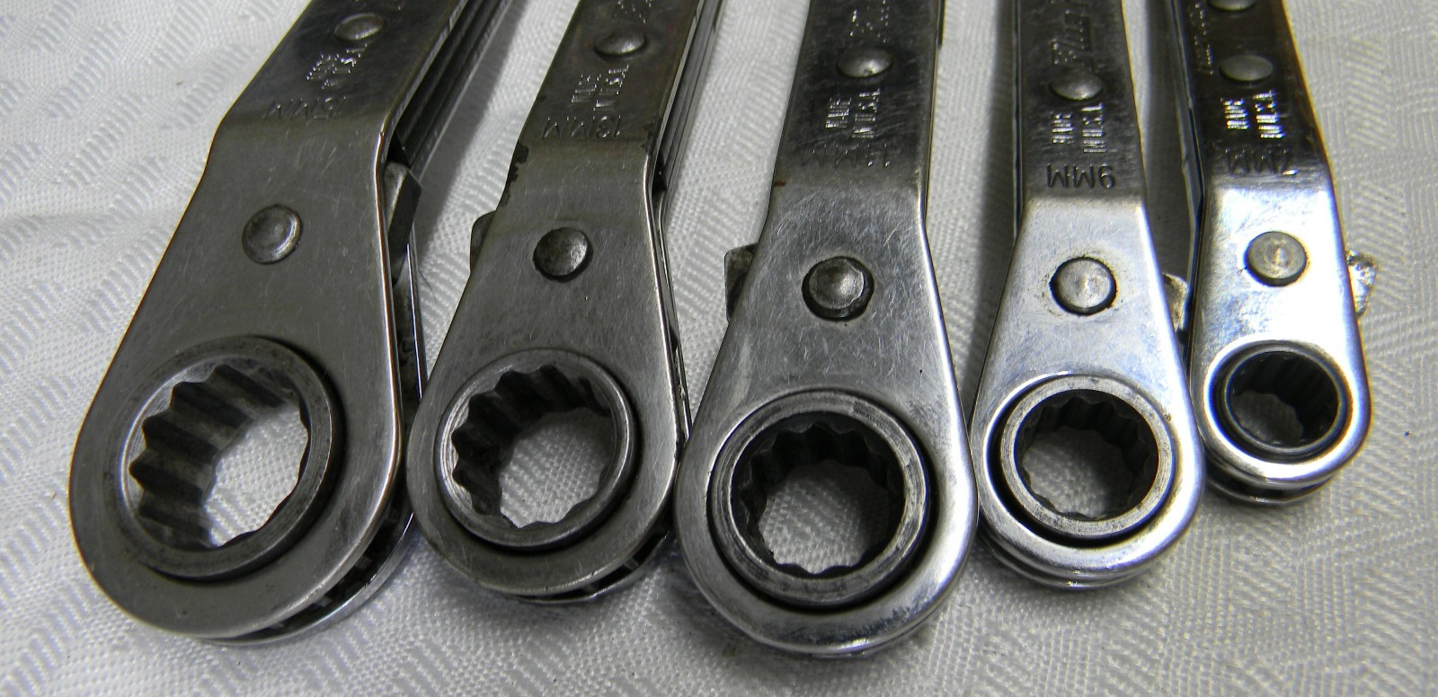 BLUE-POINT 5PC METRIC 12PT 25° OFFSET RATCHETING BOX WRENCH SET 7-17MM #RBYAM605