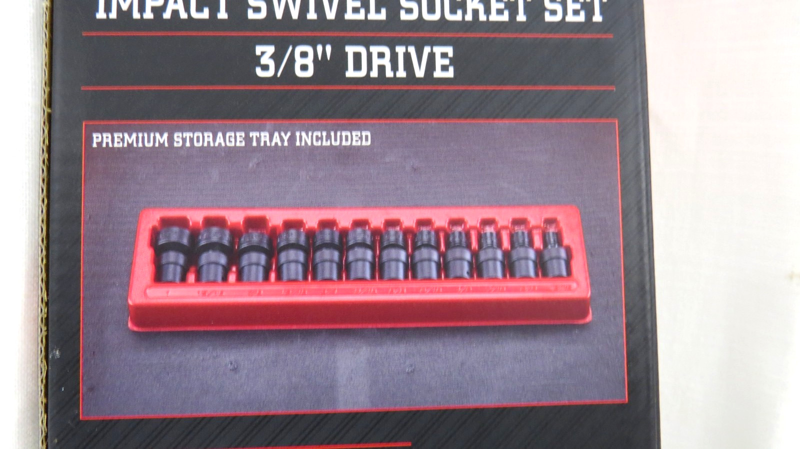 Icon I2US-12 12 Piece 3/8″ Drive Professional Impact Swivel Socket Set SAE 59745