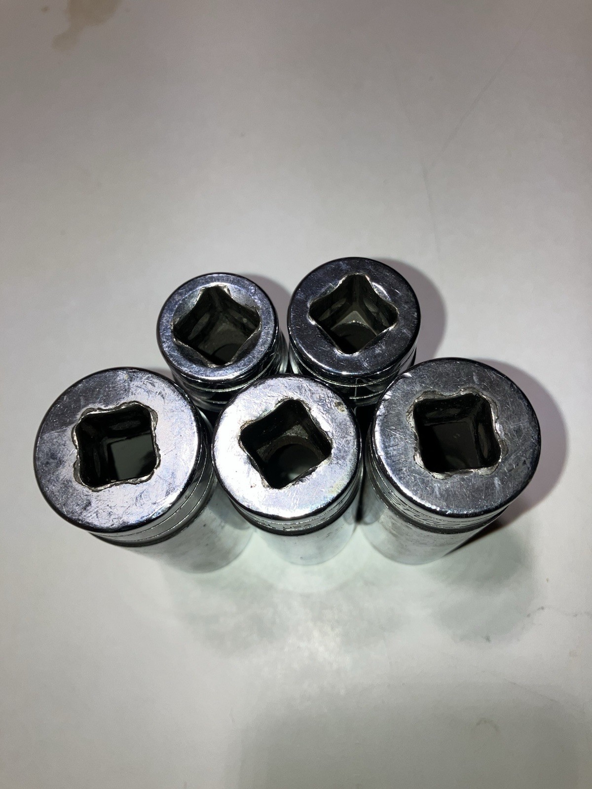 Snap-on 3/4 To 1” 6Pt 1/2 Deep Sockets Chrome TS241 TS261 TS281 TS301 TS321