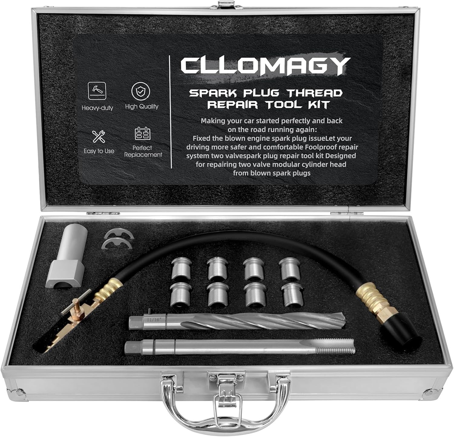 38900 Two Valve Tool Kit for Ford Triton,Spark Plug Thread Repair Kit,Foolpro…