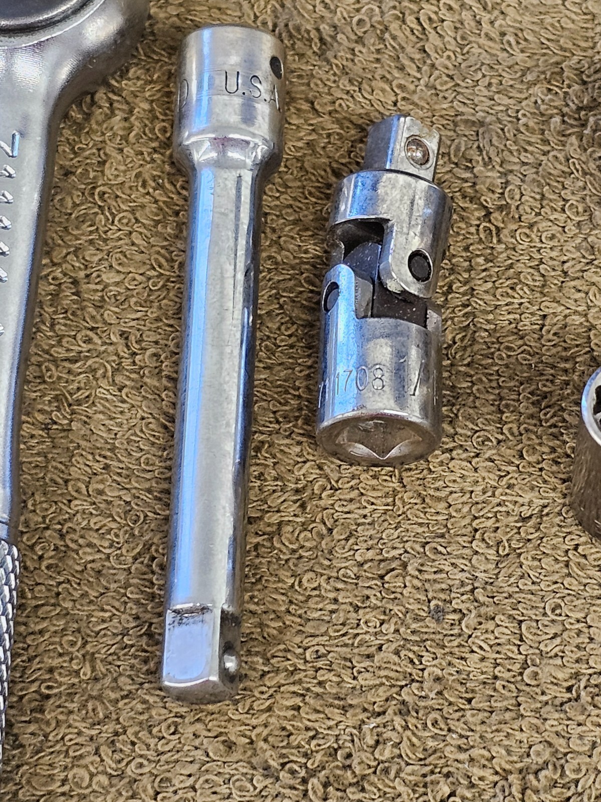 12 KD K-D 1/4″ Drive 51 Socket Set Ratchet Extension Sae 1/2 7/16 3/8 5/16 3/16