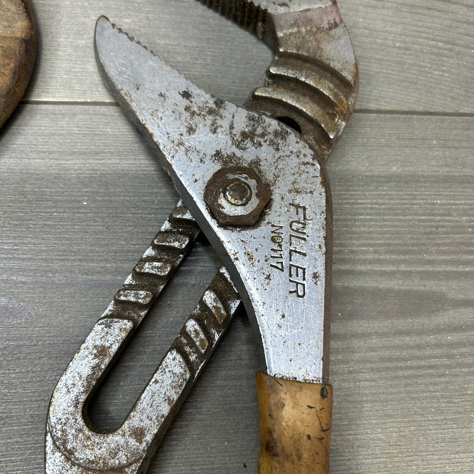Vintage Fuller No.117 & Crescent RT-216 16” Straight Jaw Tongue Groove Pliers(2)
