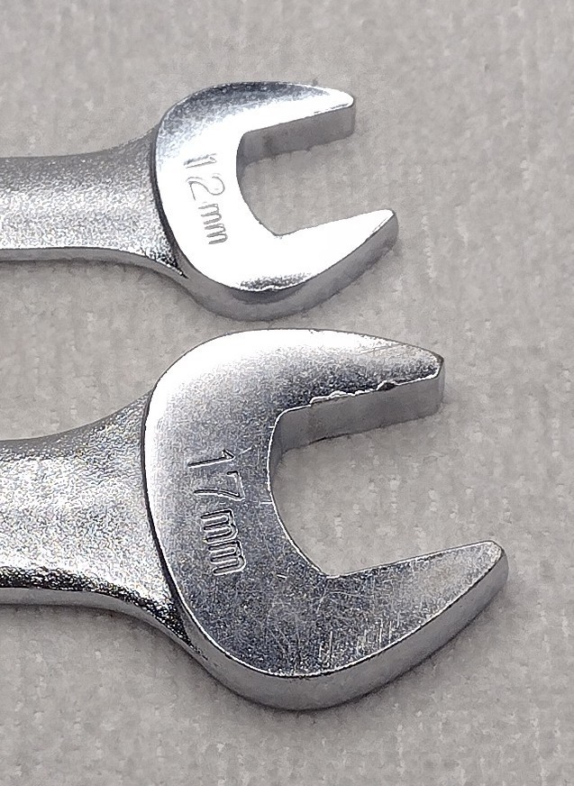 Craftsman BF Series 2pc Metric Combination Wrench Lot, 12mm; 17mm (42916; 42929)
