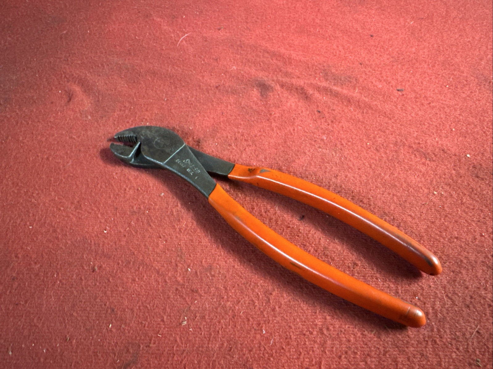 Snap-on Tools 8” Long Angled Nose Battery Terminal Pliers 208CP USA