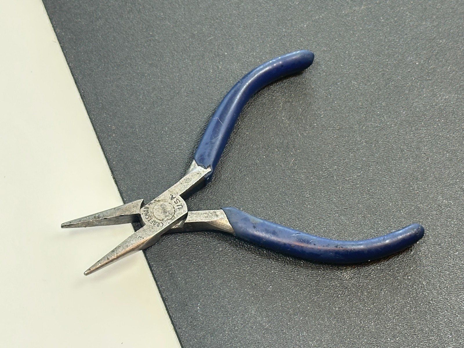 🇺🇸 Craftsman Tools USA Dark Blue Handle Grip (Rare) Needle Nose Pliers 6″ Long