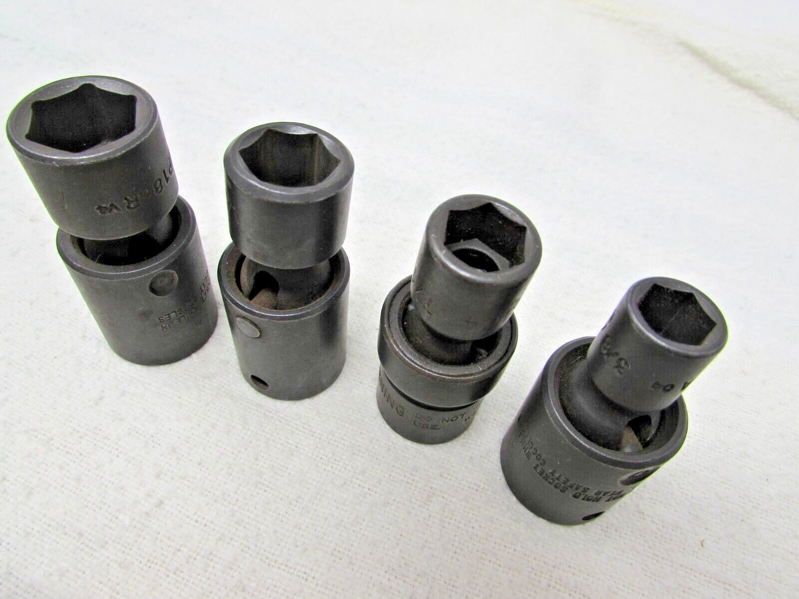 3 Mac Tools 3/8 Drive Impact Swivel Sockets 3/8″, 1/2″, 9/16″, 1 Armstrong 7/16″