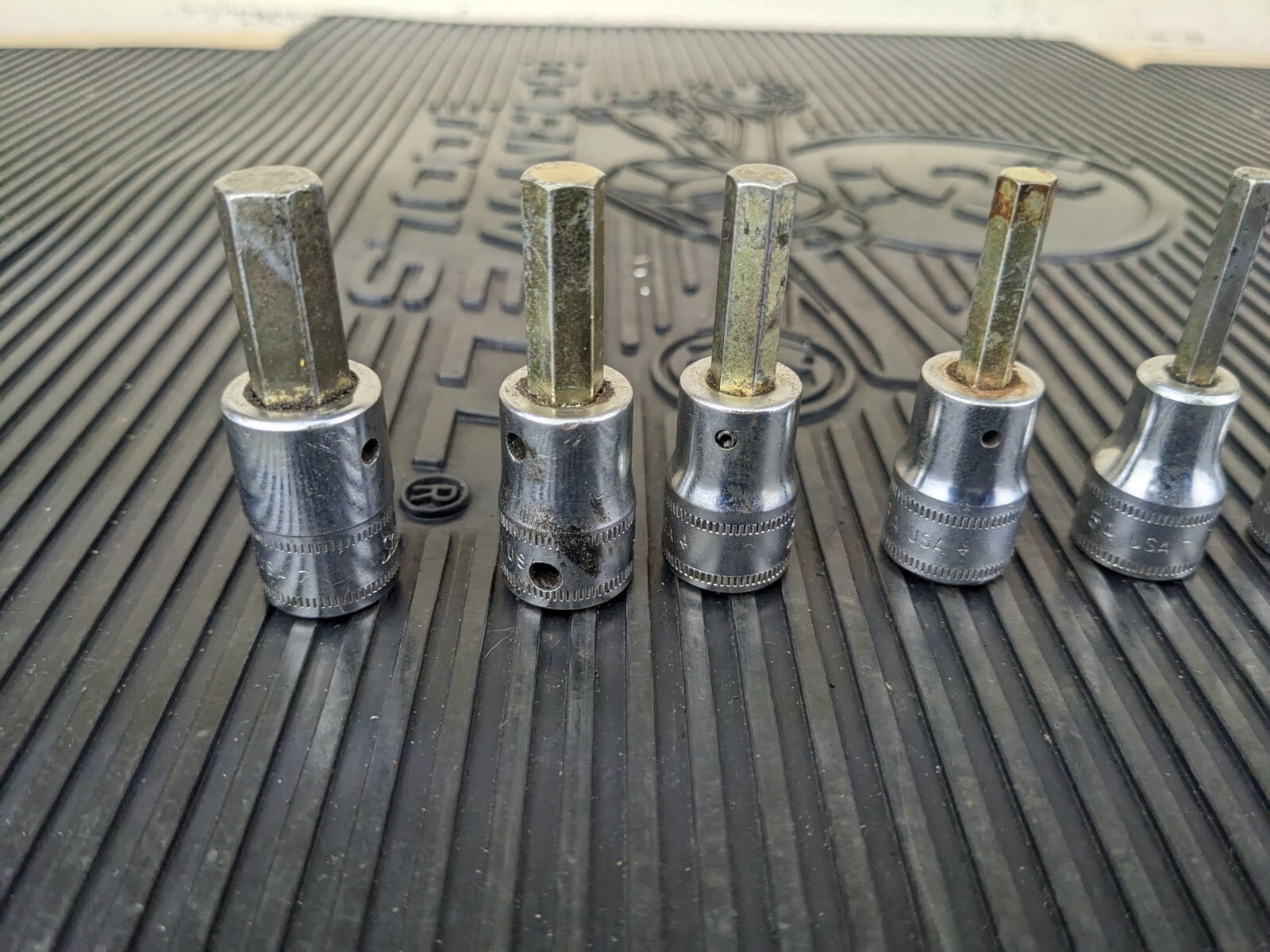 #bd574 Snap On 207EFAMY 6pc 3/8″ Drive Metric Hex Bit Socket Set 4-8,10mm
