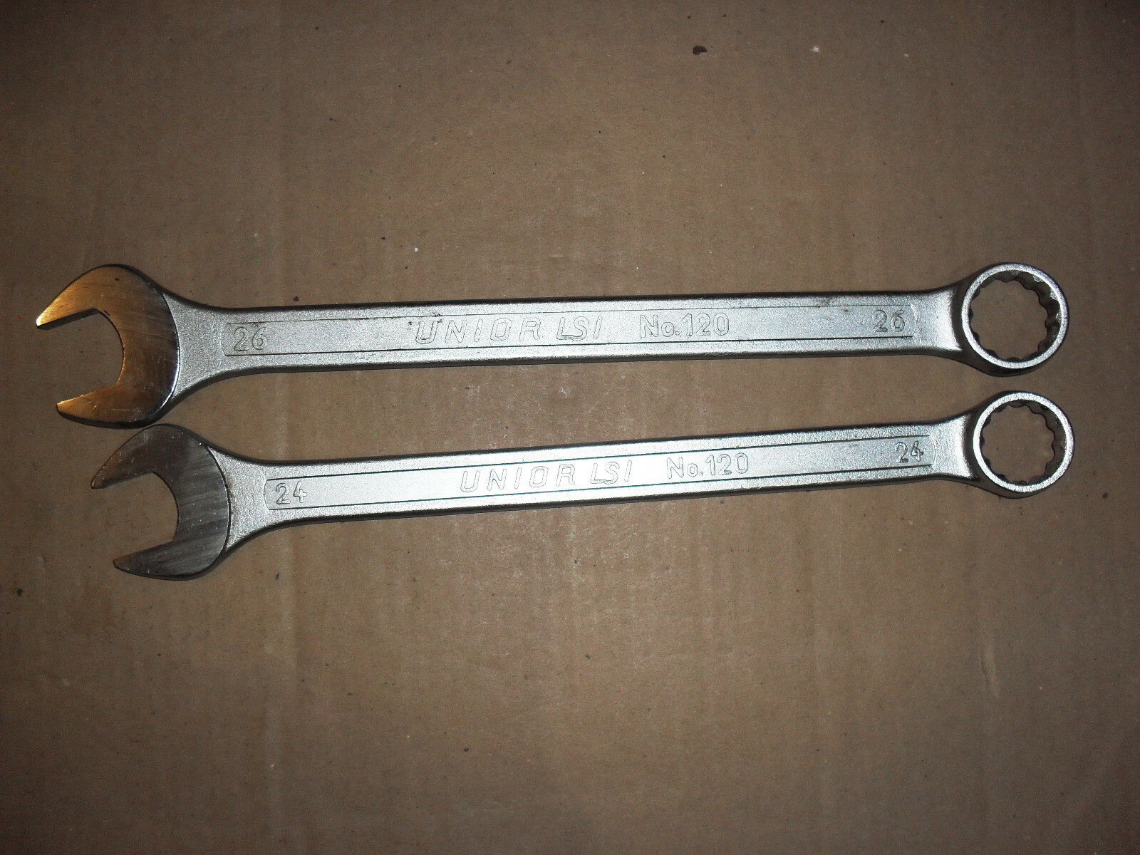 UNIOR LSI No.120 COMBINATION SPANNER SIZE; 26 & 24