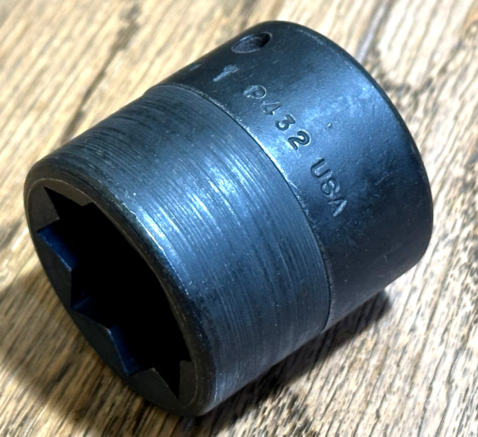 🇺🇸 Snap On Tools 1” SAE 8 Point Double SQUARE 1/2″ Drive IMPACT Power Socket