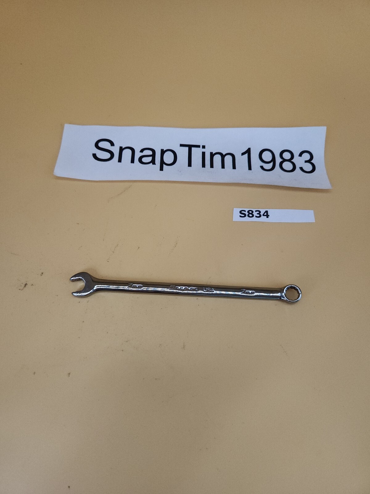 Snap-on Tools 7mm Metric 12pt Flank Drive PLUS Combination Wrench SOEXM7 USA