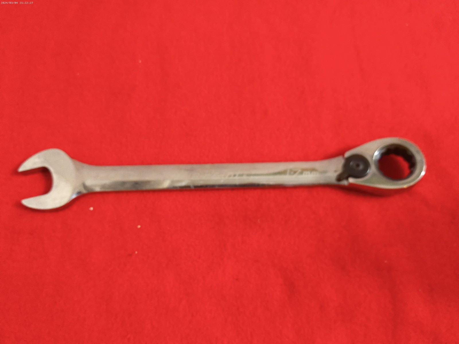 Blue Point 17mm 12 Point Offset Ratcheting Combination Wrench Spanner Nos