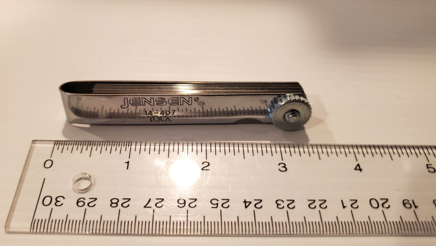 Jensen 14-407 Feeler Gauge 13 Blades Gauge Gage Thickness Measurment Tool