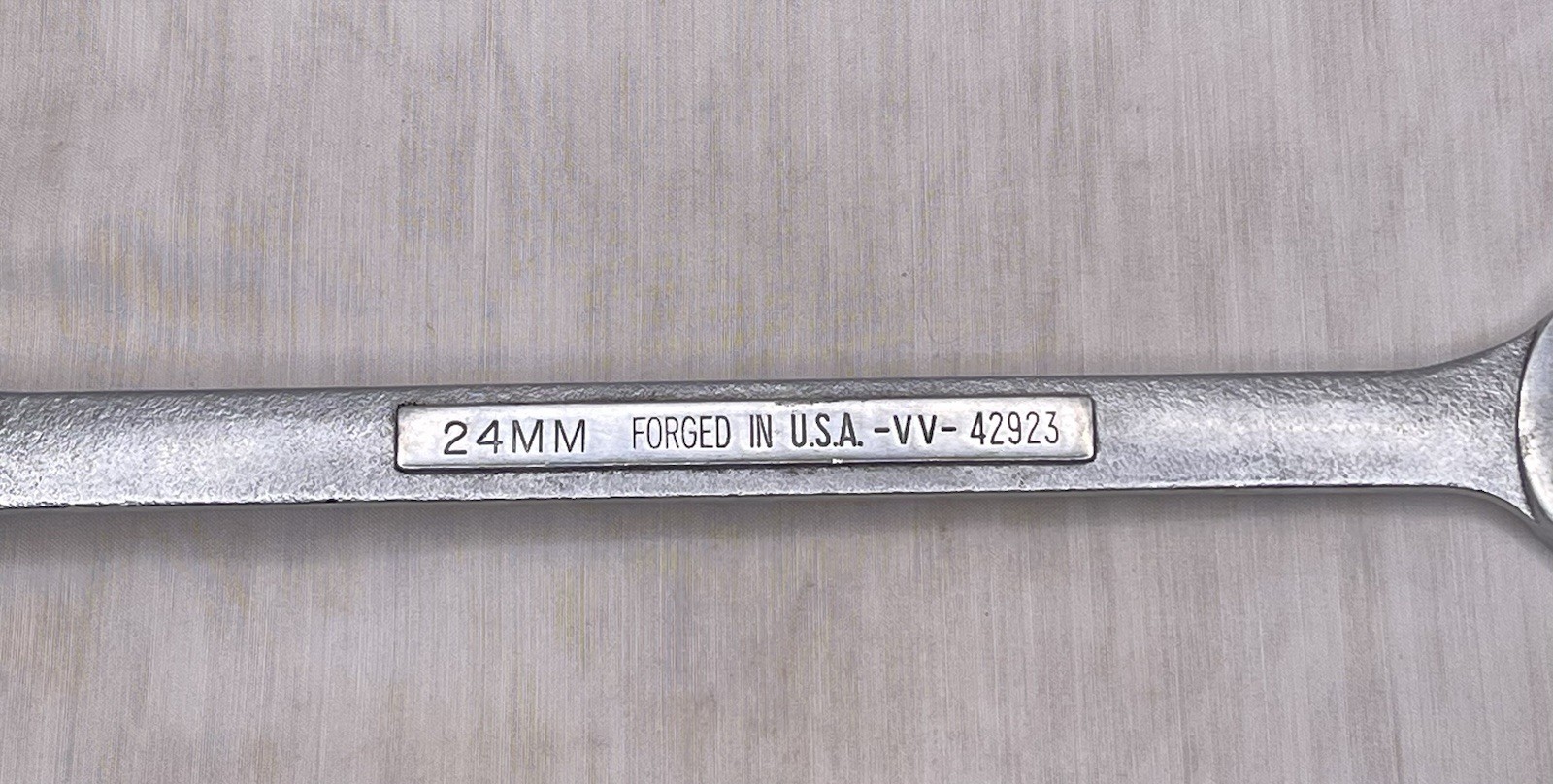 Craftsman 24mm 12pt Combination Wrench -VV- Vintage 42923, Made In USA, Metric