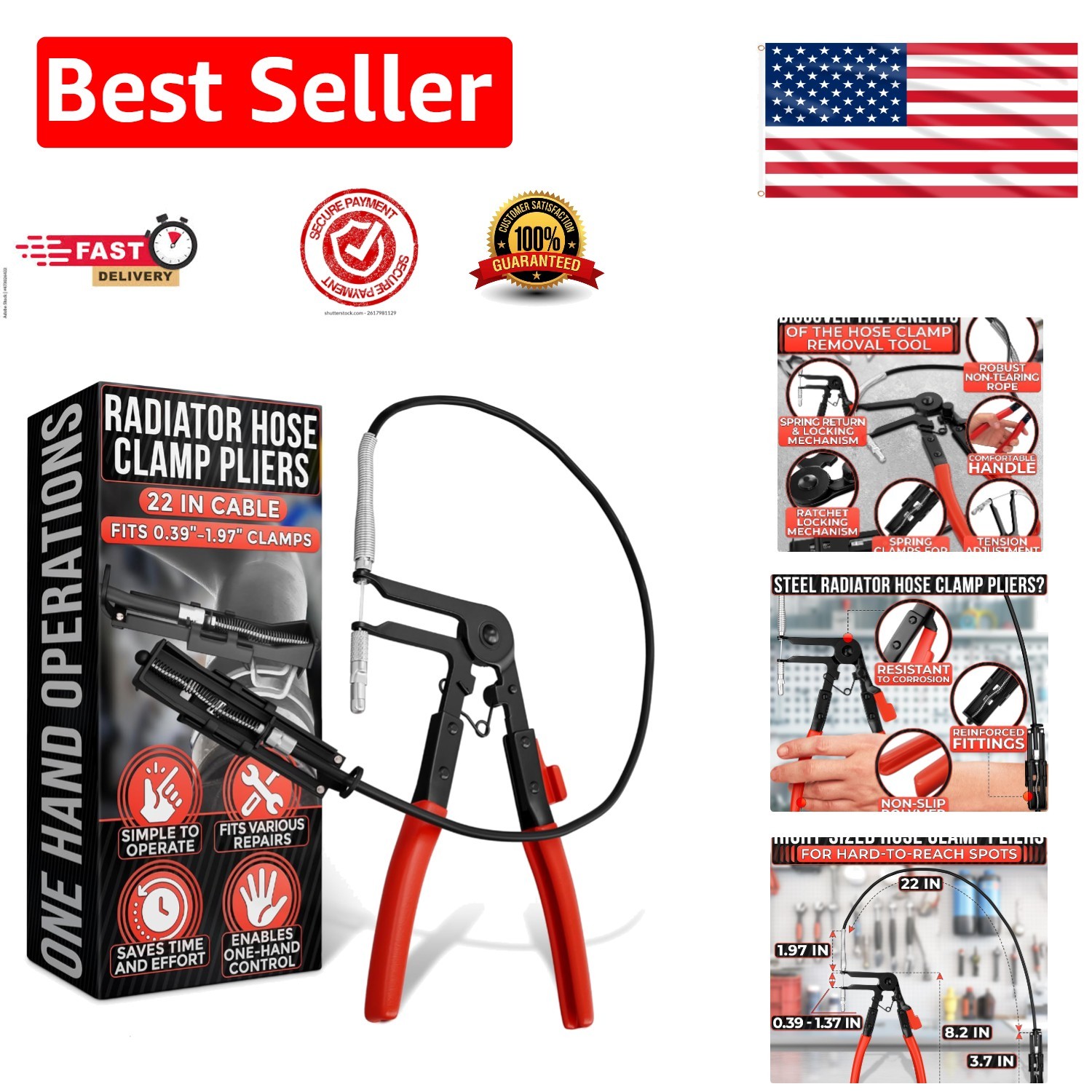 Corrosion-Resistant Hose Clamp Pliers – Effortless Removal and Installation Tool