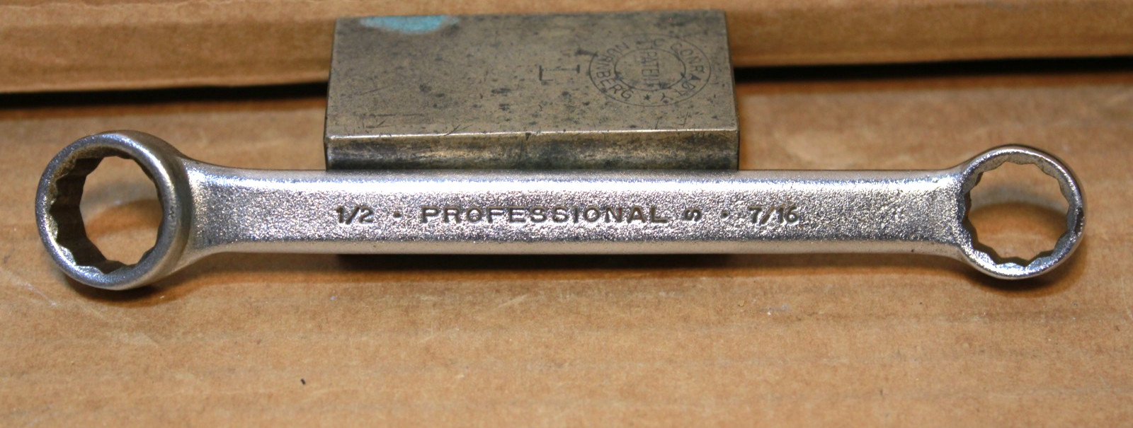 Proto 1125 7/16″ x 1/2″ Short Stubby Box End Wrench Made In USA