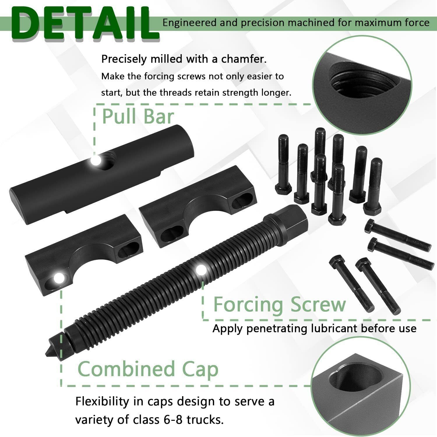 60050 Heavy Duty Yoke Puller Tool Kit with Case, Compatible with 10803
