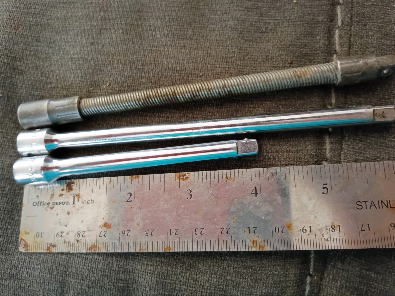 Snap On 1/4 inch Drive extension 3 piece set 4” And 6” Flex