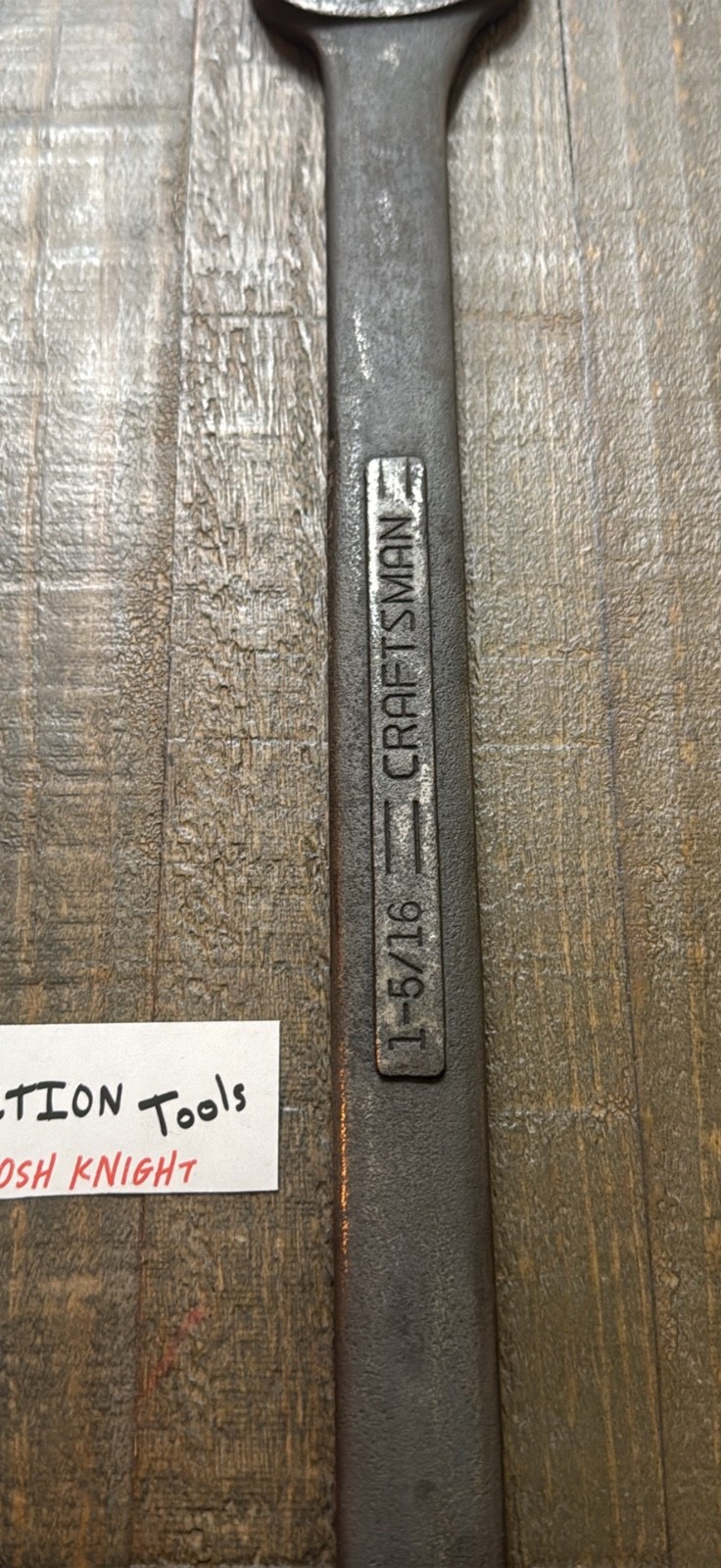 Craftsman 1-5/16” wrench large -v-44709 no owner markings