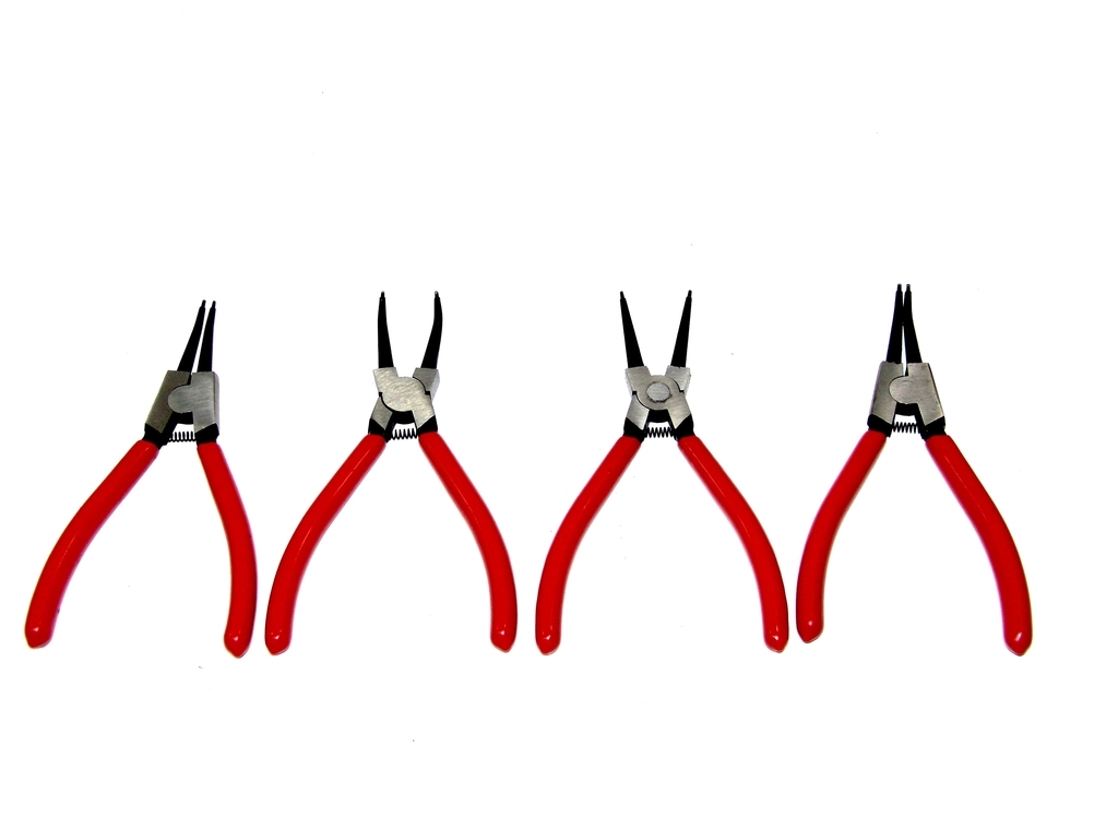 4 pcs 7″ heavy duty Circlip Plier Snap Ring Plier External Internal with Pouch