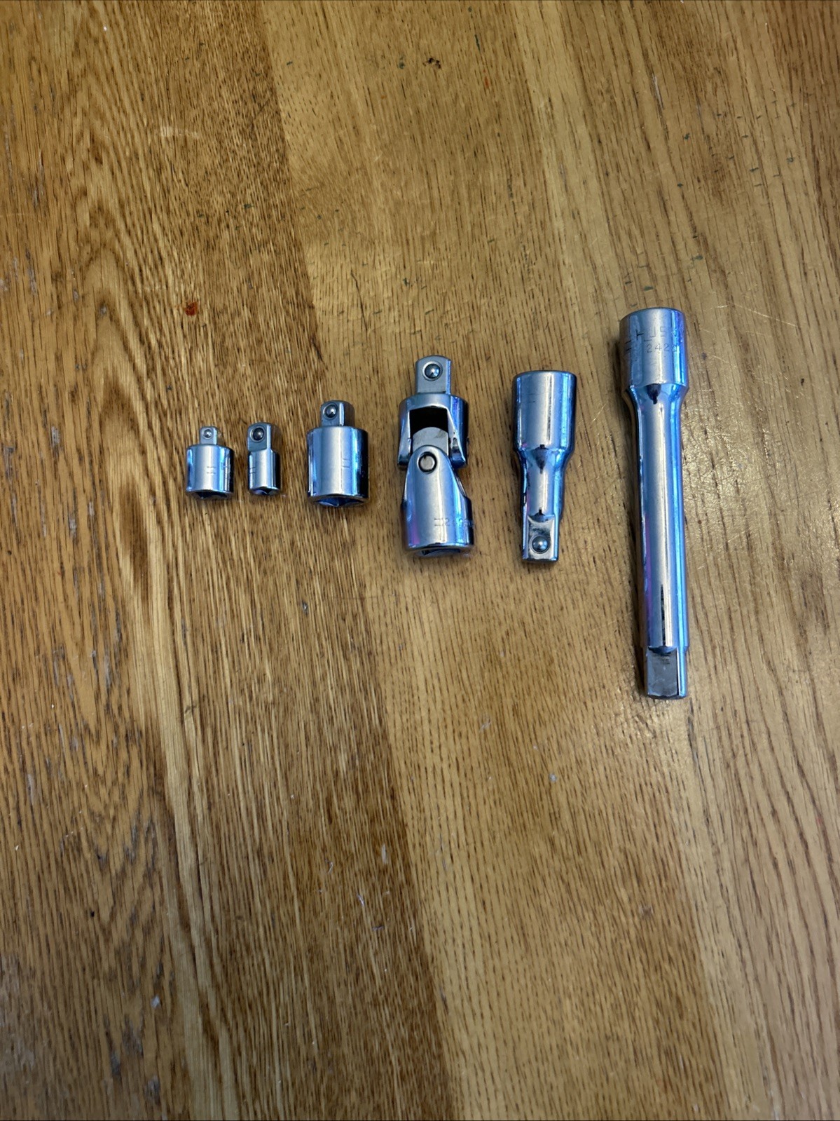 HUSKY – Tool Lot, Extensions,Adapters, Universal Joint 1/4”,3/8” & 1/2” Drives