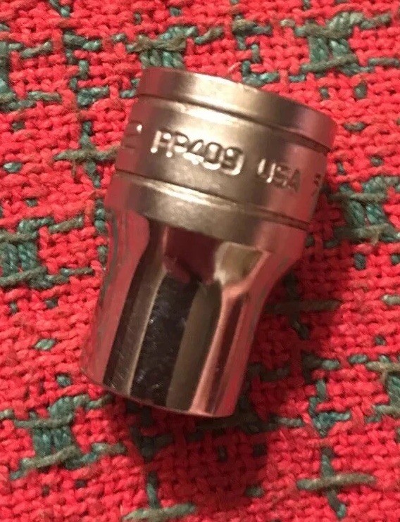 Snap On Tools 9/32″ Square Internal Pipe Plug Socket PP409 🇺🇸 Nice!